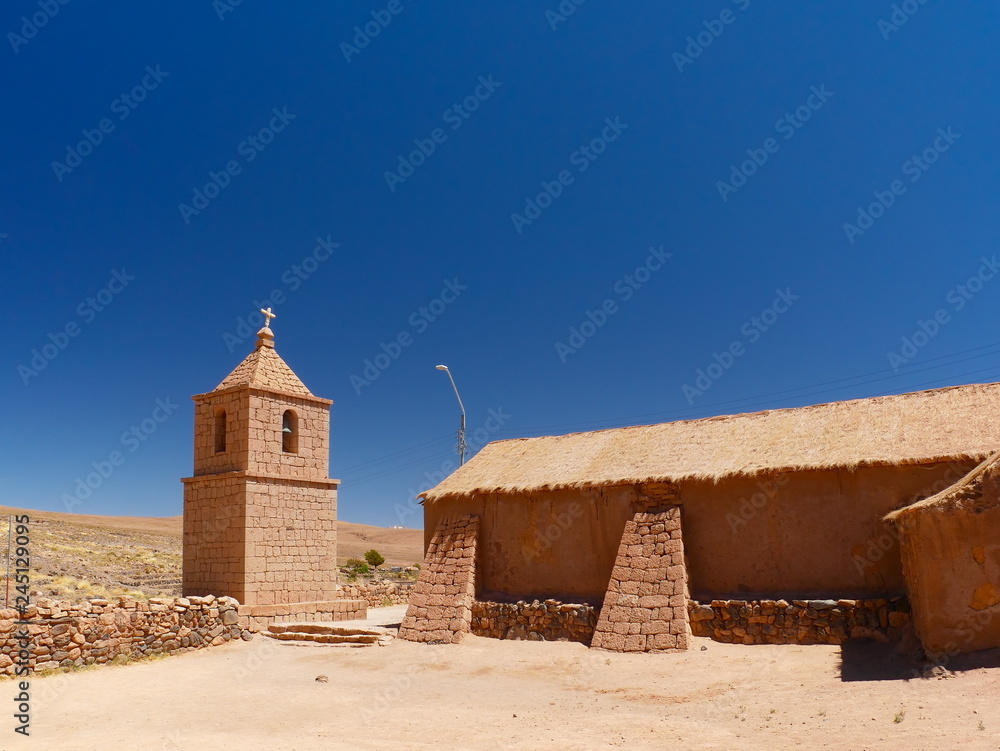 Socaire church. Desert of Atacama, Chile.