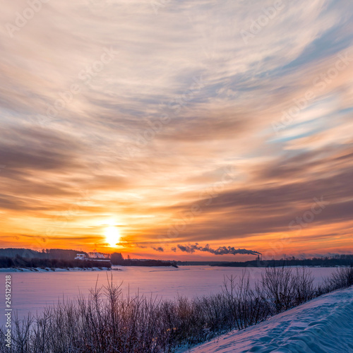 Winter sunrise / Зимний восход