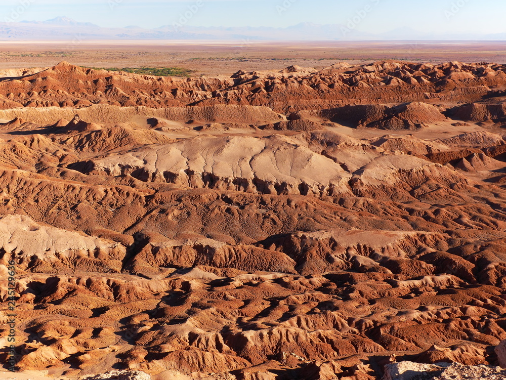 Rock formations in the desert of Atacama