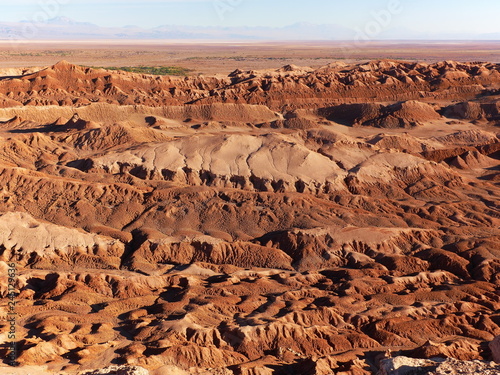 Rock formations in the desert of Atacama