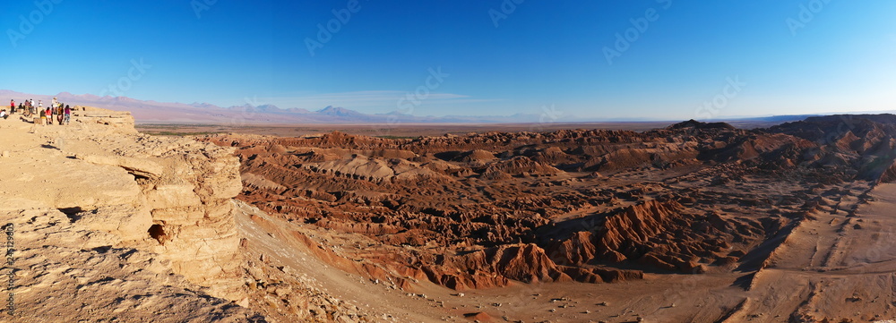 Rock formations in the desert of Atacama