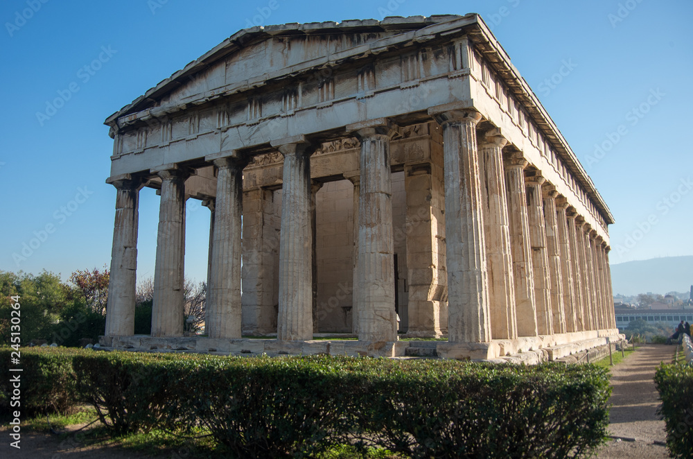Temple of Hephaestus in Ancient Agora, Athens, Greece Temple of Hephaestus in Ancient Agora, Athens, Greece