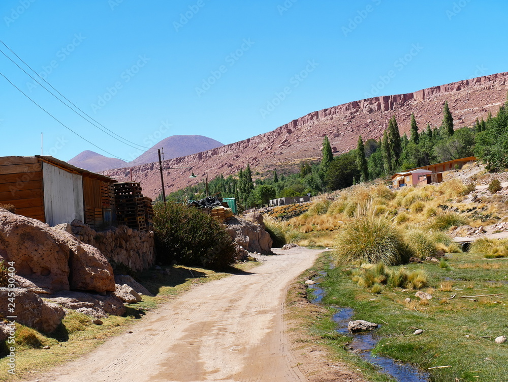 Caspana village, Desert of Atacama, Chile.