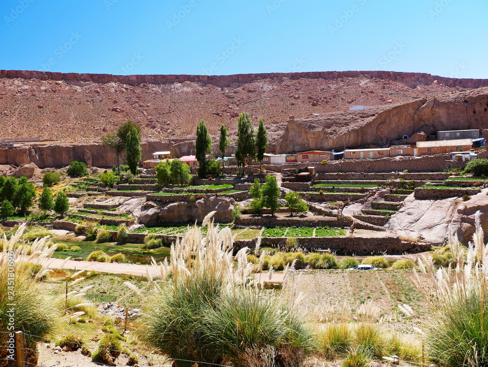 Caspana village, Desert of Atacama, Chile.