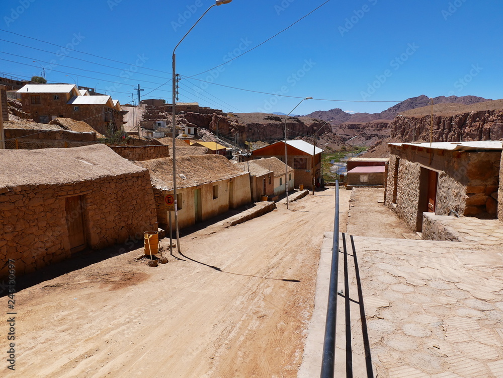 Caspana village, Desert of Atacama, Chile.