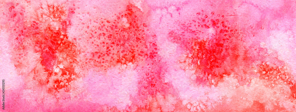 Pink abstract watercolor for banner and background