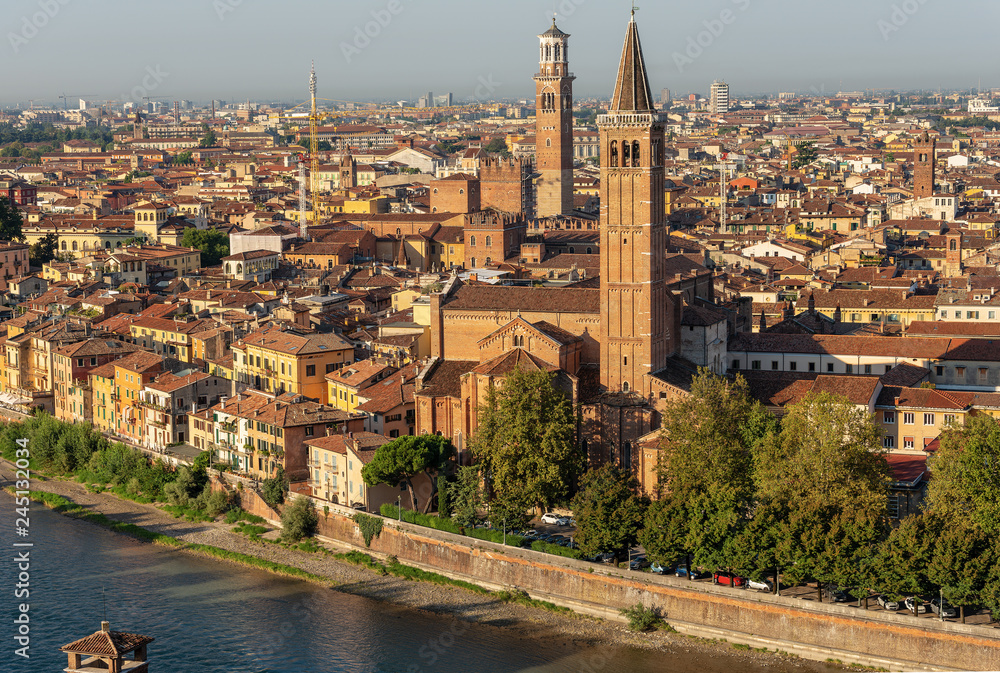 Cityscape of Verona in Veneto Italy