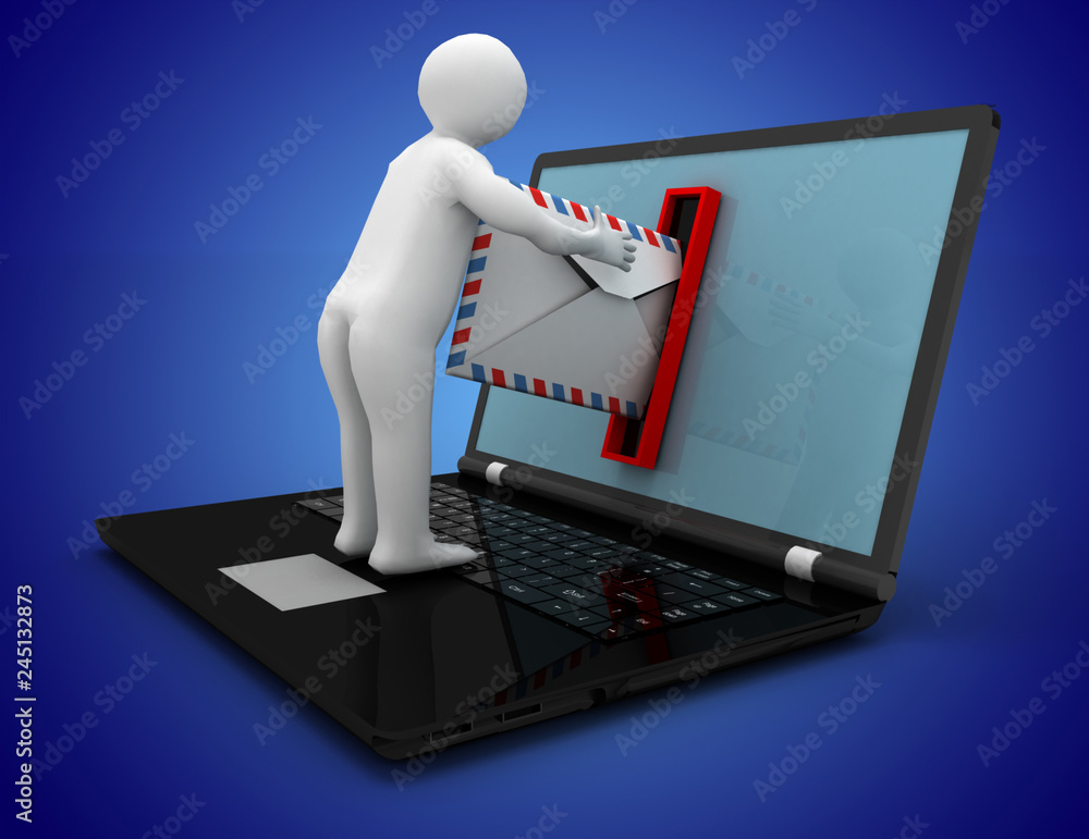 3d email concept. 3d illustration 3d email concept. 3d illustration