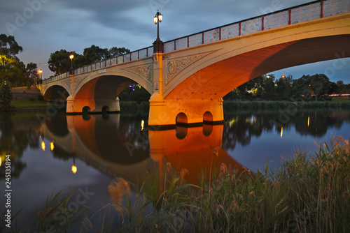 The Morell bridge over the Yarra River, Melbourne, Victoria photo