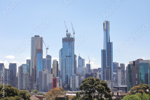 City development Cityscape Melbourne Australia