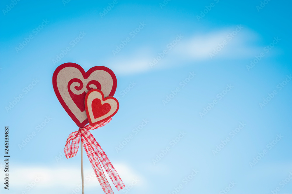Love is in the air - Hearts on sky