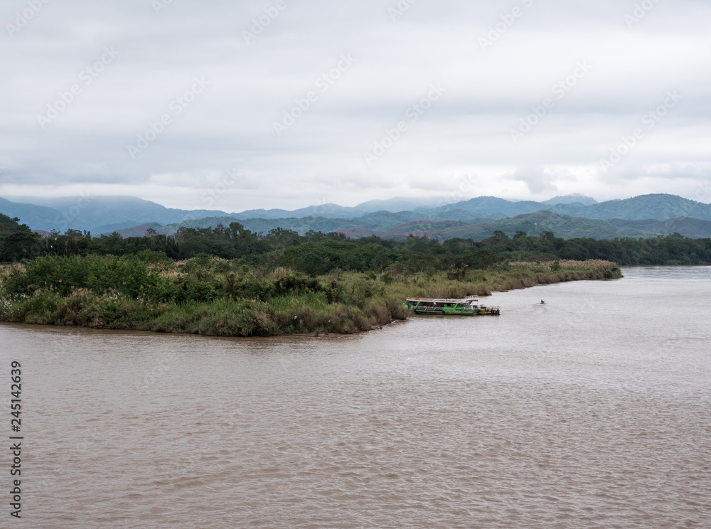 The large boundary river between Thailand and Myanmar. The large boundary river between Thailand and Myanmar.
