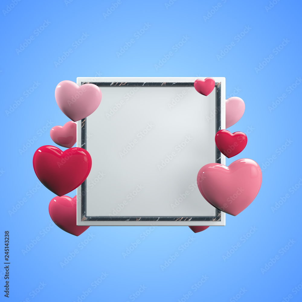 3d rendering Valentines day background with Heart Shaped . illustration.Wallpaper, posters, brochure, banners. 3d rendering Valentines day background with Heart Shaped . illustration.Wallpaper, posters, brochure, banners.