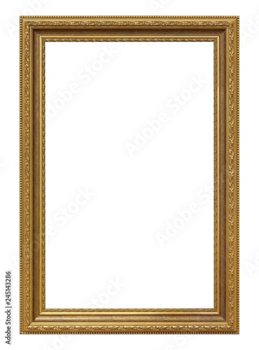 Wallpaper Mural Golden frame for paintings, mirrors or photo isolated on white background Torontodigital.ca