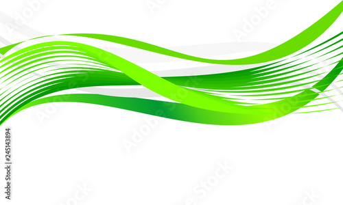 Abstract eco waves for background or template. Vector graphic illustration.