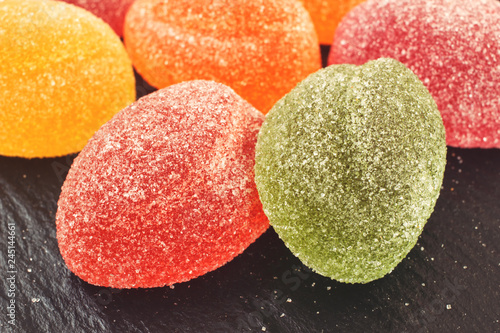 Marmalade Sugar Coated Candies Closeup Jujube Jelly Sweets Stock Photo Adobe Stock