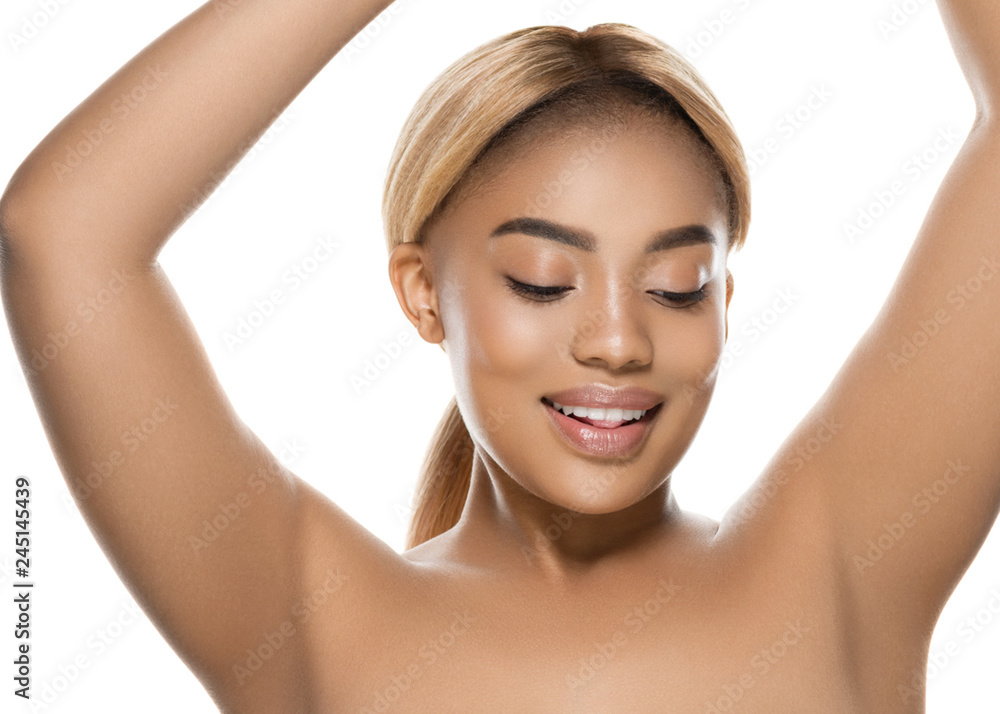 Beauty black skin woman african ethnic female face portrait Beauty black skin woman african ethnic female face portrait