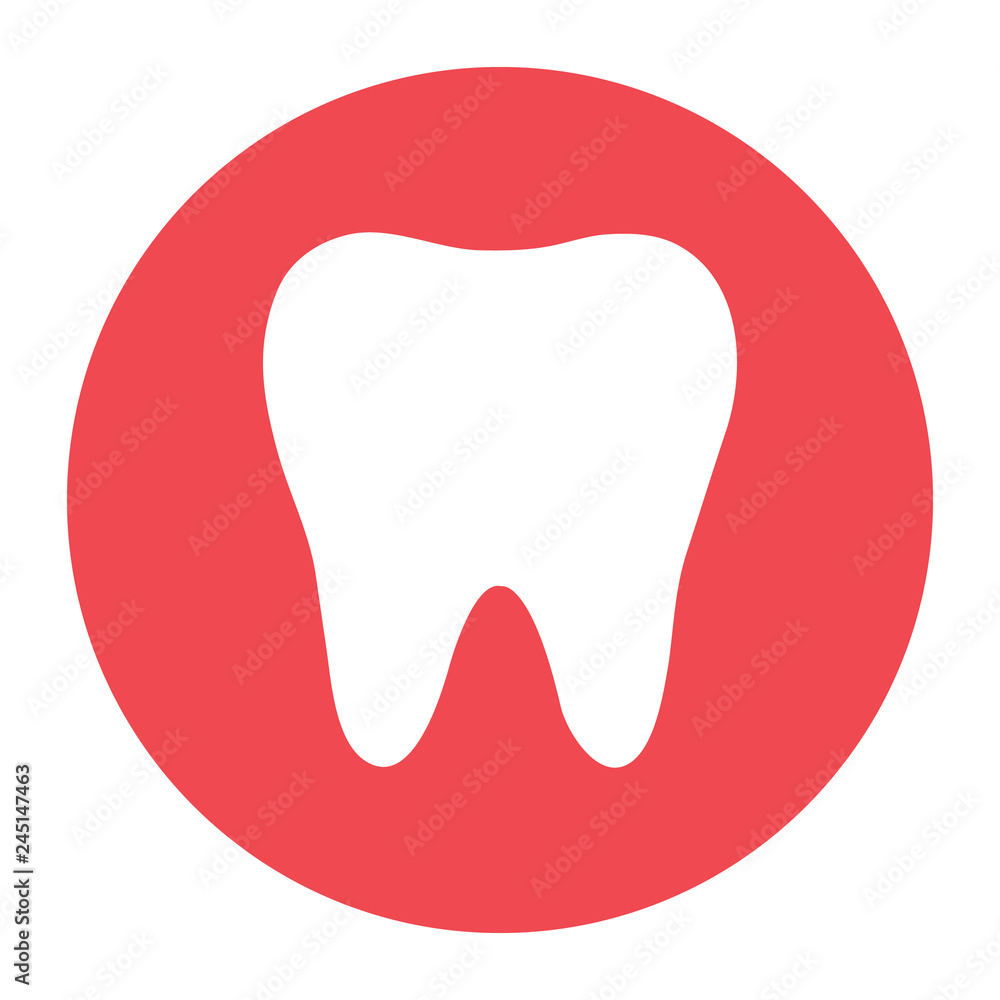 tooth icon, color icon. eps 10 . tooth icon, color icon. eps 10 .