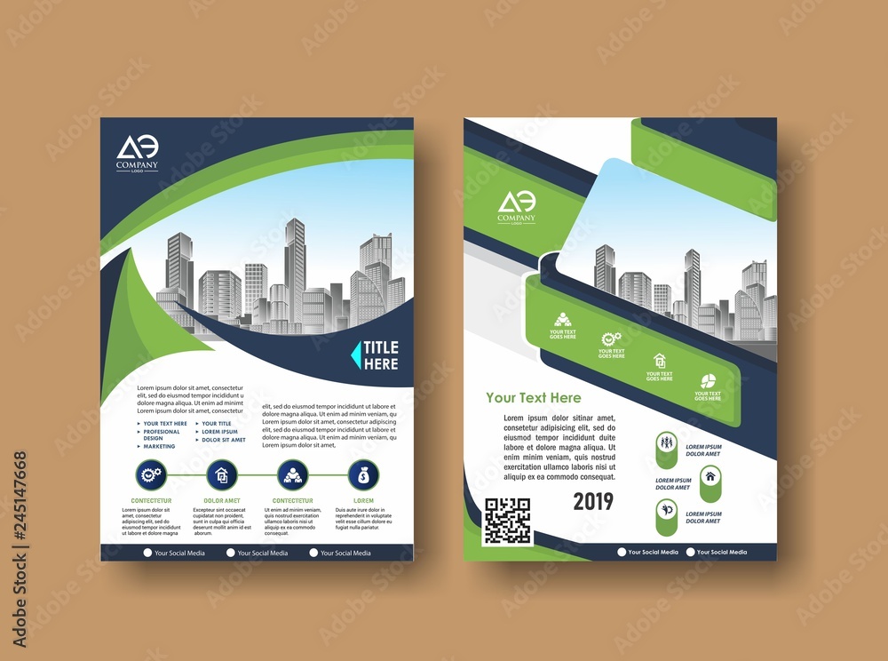 Brochure template layout, cover design annual report, magazine, flyer or booklet in A4 with blue geometric shapes on polygonal background Brochure template layout, cover design annual report, magazine, flyer or booklet in A4 with blue geometric shapes on polygonal background