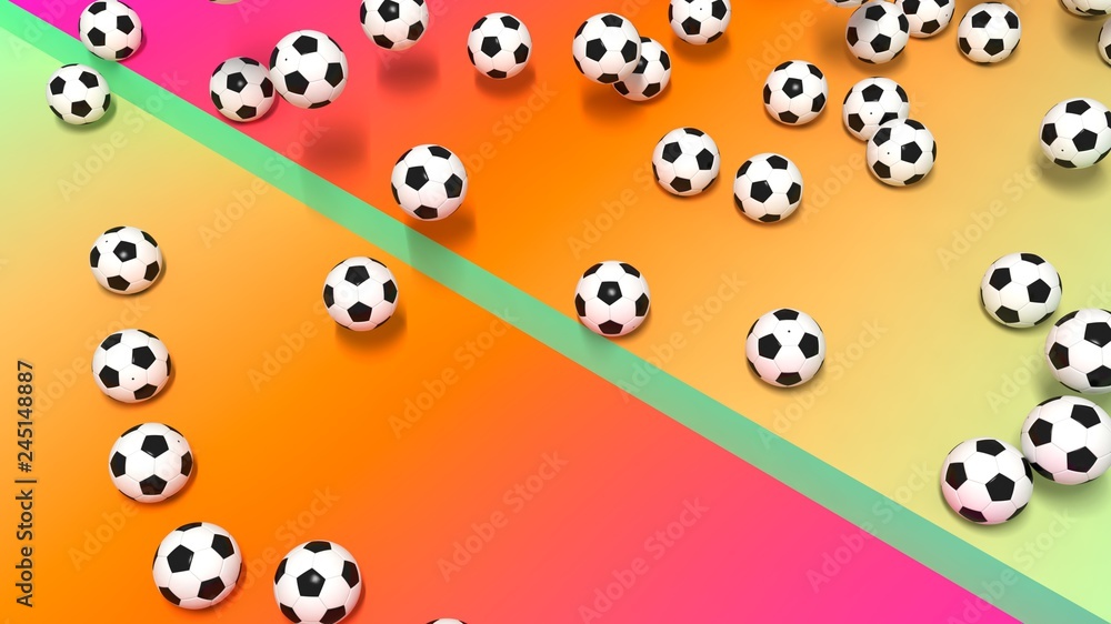 football on gradient background abstract.3d rendering football on gradient background abstract.3d rendering