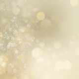 Christmas and New Year golden bokeh background. EPS 10