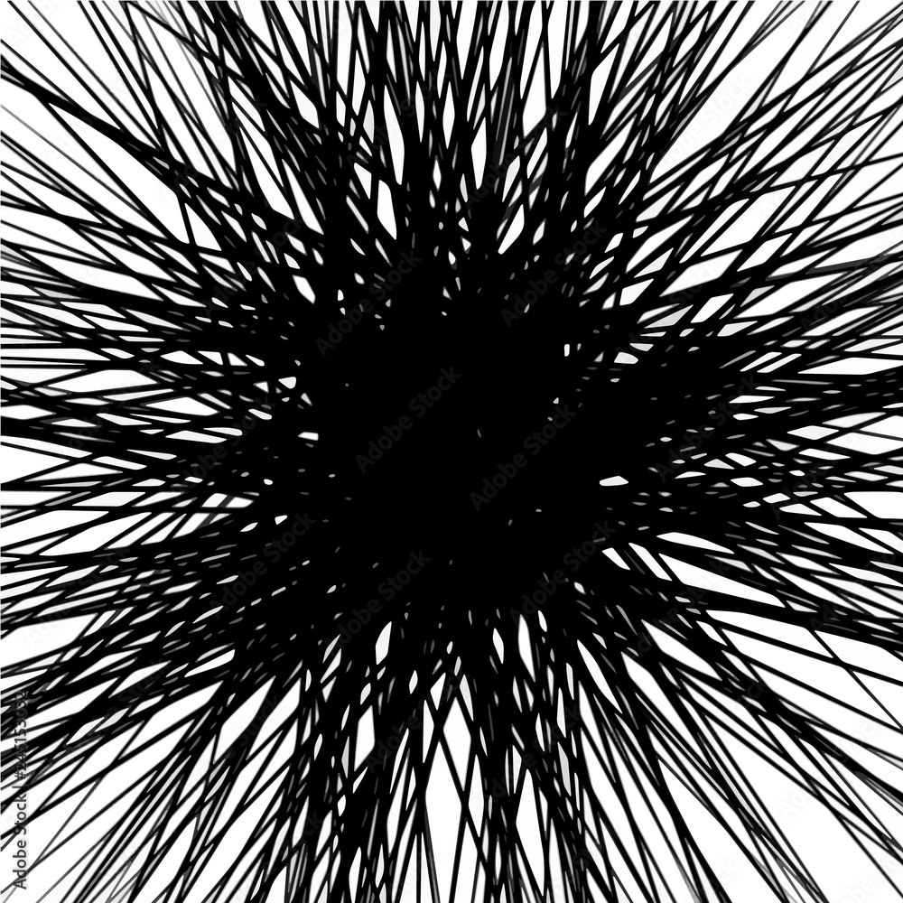 Naklejka premium Simple hand drawn black and white pattern with stripes