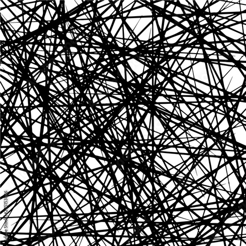 Simple hand drawn black and white pattern with stripes