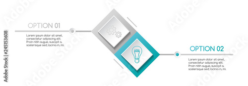 Business infographic with icons. Vector