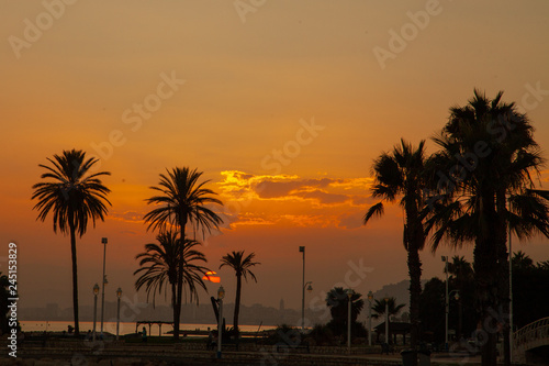 Malaga the best view of the city, sun rise and panorama © melnyksergey