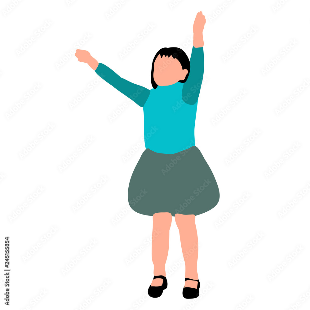 vector, on a white background, silhouette of a child, faceless vector, on a white background, silhouette of a child, faceless