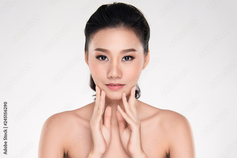 Beautiful Young asian Woman with Clean Fresh Skin Beautiful Young asian Woman with Clean Fresh Skin
