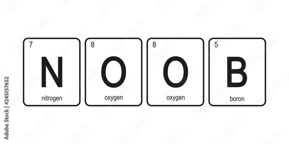 The chemical elements of the periodic table,funny phrase - NOOB The chemical elements of the periodic table,funny phrase - NOOB