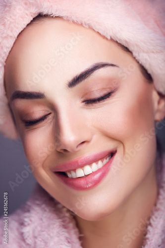 Woman after a head spa session