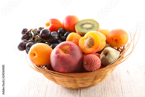 basket with fruits