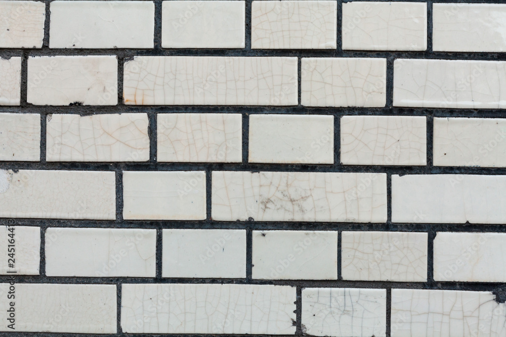 Fototapeta premium Old red brick wall background texture close up. bricked wall textured pattern for continuous replicate.