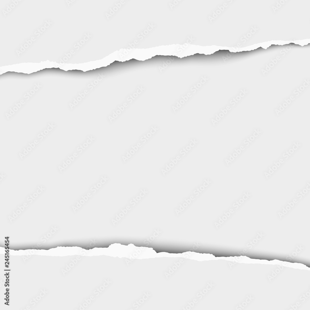 Snatched middle of white paper which edges have soft shadow. Vector template paper design. Snatched middle of white paper which edges have soft shadow. Vector template paper design.
