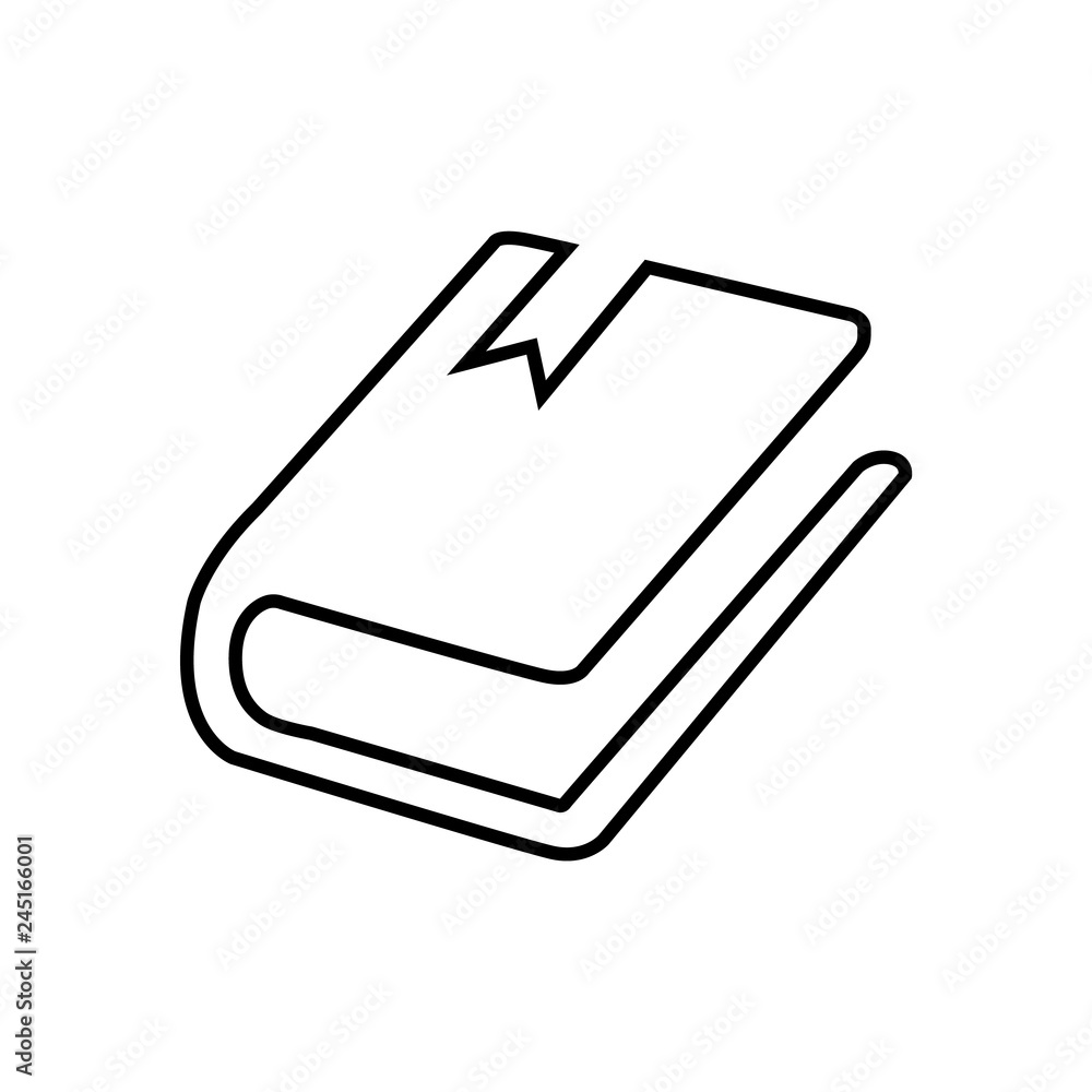 line book Icon, logo on white background