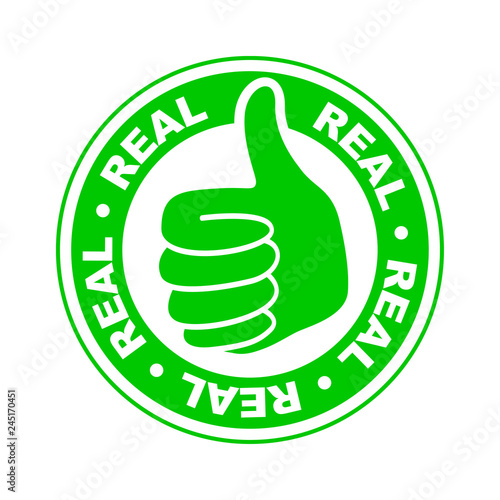 Real thumbs up icon