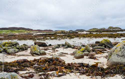 Shore at western point of the Isle of Mull, Scotland photo