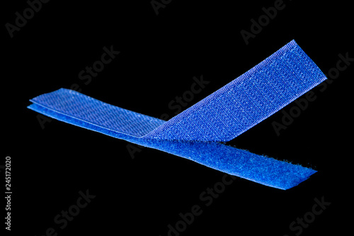 Bild auf Leinwand Velcro tape on black background