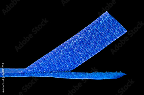 Bild auf Leinwand Velcro tape on black background