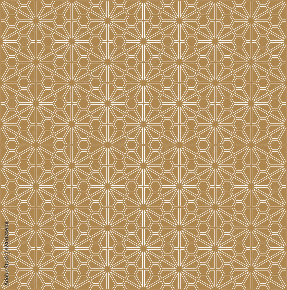 Seamless geometric pattern based on Japanese ornament Kumiko Seamless geometric pattern based on Japanese ornament Kumiko