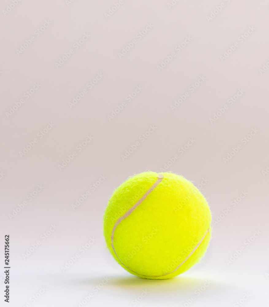 Ball. Isolated. Tennis. Yellow. Sport