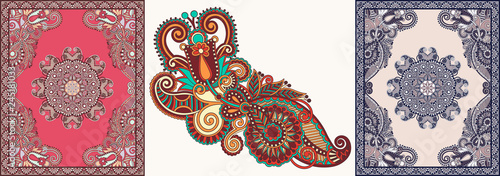 Ukrainian Oriental Floral Ornamental Carpet