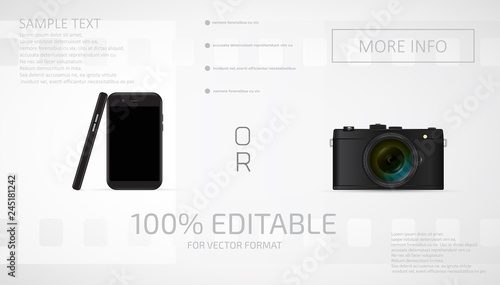 Digital system camera and smartphone, photo capabilities.