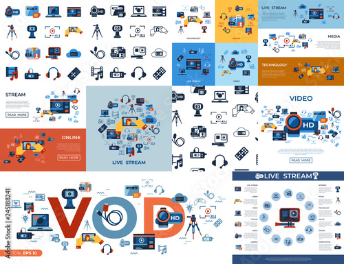 Digital vector video on demand technology