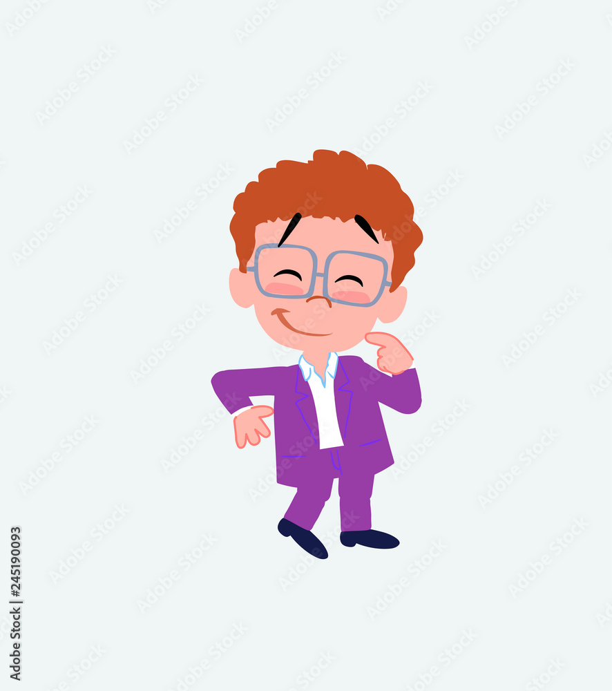 Businessman in casual style with funny expression. Businessman in casual style with funny expression.