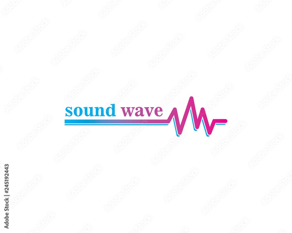 sound wave ilustration logo vector icon sound wave ilustration logo vector icon