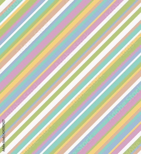 Texture with colorful parallel stripes. Straight diagonal lines in pastel colors.