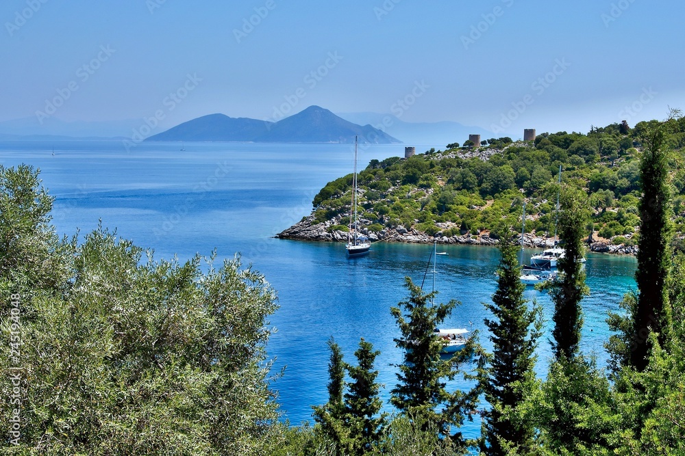 Greece,island Ithaki-view of the island Atokos